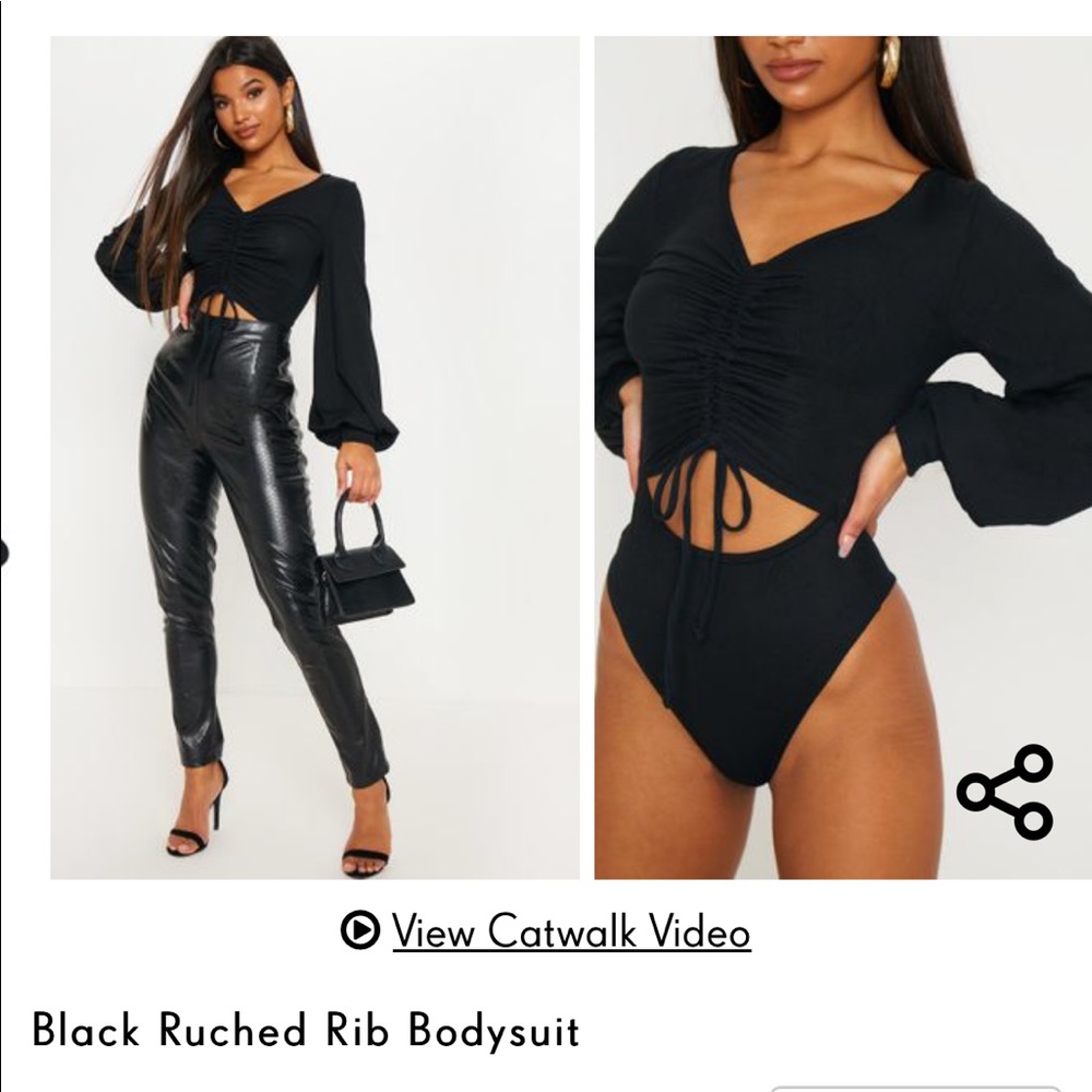 PLT ruched bodysuit